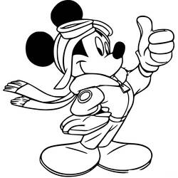 Dibujo para colorear: Mickey Mouse (Personajes de Dibujos Animados) #170087 - Dibujos para Colorear e Imprimir Gratis