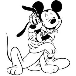 Dibujo para colorear: Mickey Mouse (Personajes de Dibujos Animados) #170088 - Dibujos para Colorear e Imprimir Gratis