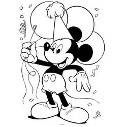 Dibujo para colorear: Mickey Mouse (Personajes de Dibujos Animados) #170091 - Dibujos para Colorear e Imprimir Gratis