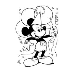 Dibujo para colorear: Mickey Mouse (Personajes de Dibujos Animados) #170095 - Dibujos para Colorear e Imprimir Gratis