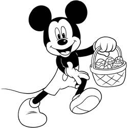 Dibujo para colorear: Mickey Mouse (Personajes de Dibujos Animados) #170097 - Dibujos para Colorear e Imprimir Gratis