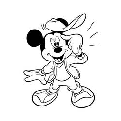 Dibujo para colorear: Mickey Mouse (Personajes de Dibujos Animados) #170099 - Dibujos para Colorear e Imprimir Gratis