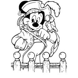 Dibujo para colorear: Mickey Mouse (Personajes de Dibujos Animados) #170108 - Dibujos para Colorear e Imprimir Gratis