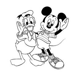 Dibujo para colorear: Mickey Mouse (Personajes de Dibujos Animados) #170113 - Dibujos para Colorear e Imprimir Gratis