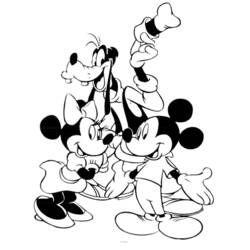 Dibujo para colorear: Mickey Mouse (Personajes de Dibujos Animados) #170119 - Dibujos para Colorear e Imprimir Gratis