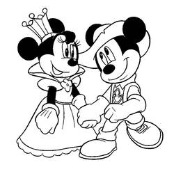 Dibujo para colorear: Mickey Mouse (Personajes de Dibujos Animados) #170121 - Dibujos para Colorear e Imprimir Gratis
