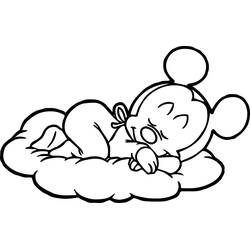 Dibujo para colorear: Mickey Mouse (Personajes de Dibujos Animados) #170123 - Dibujos para Colorear e Imprimir Gratis