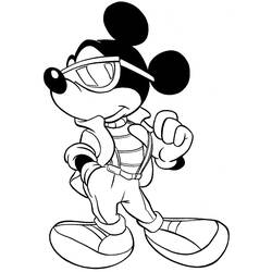 Dibujo para colorear: Mickey Mouse (Personajes de Dibujos Animados) #170124 - Dibujos para Colorear e Imprimir Gratis