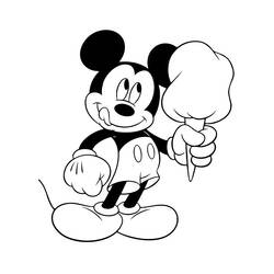 Dibujo para colorear: Mickey Mouse (Personajes de Dibujos Animados) #170129 - Dibujos para Colorear e Imprimir Gratis