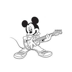 Dibujo Mickey Mouse (Personajes de Dibujos Animados) #215069 para imprimir y colorear