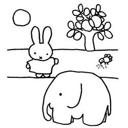 Dibujo para colorear: Miffy (Personajes de Dibujos Animados) #202739 - Dibujos para Colorear e Imprimir Gratis