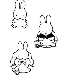 Dibujo para colorear: Miffy (Personajes de Dibujos Animados) #202742 - Dibujos para Colorear e Imprimir Gratis