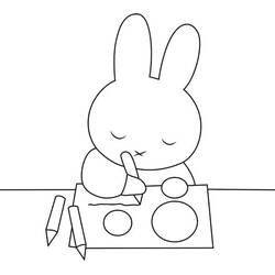 Dibujo para colorear: Miffy (Personajes de Dibujos Animados) #202754 - Dibujos para Colorear e Imprimir Gratis