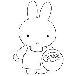 Dibujo para colorear: Miffy (Personajes de Dibujos Animados) #202758 - Dibujos para Colorear e Imprimir Gratis