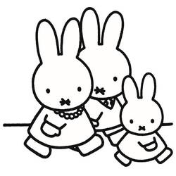 Dibujo para colorear: Miffy (Personajes de Dibujos Animados) #202766 - Dibujos para Colorear e Imprimir Gratis