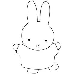 Dibujo para colorear: Miffy (Personajes de Dibujos Animados) #202767 - Dibujos para Colorear e Imprimir Gratis