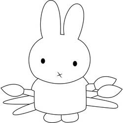 Dibujo para colorear: Miffy (Personajes de Dibujos Animados) #202768 - Dibujos para Colorear e Imprimir Gratis