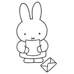 Dibujo para colorear: Miffy (Personajes de Dibujos Animados) #202770 - Dibujos para Colorear e Imprimir Gratis