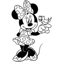 Dibujo para colorear: Minnie (Personajes de Dibujos Animados) #179509 - Dibujos para Colorear e Imprimir Gratis