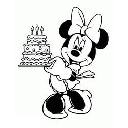 Dibujo para colorear: Minnie (Personajes de Dibujos Animados) #179510 - Dibujos para Colorear e Imprimir Gratis
