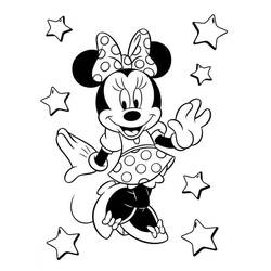 Dibujo para colorear: Minnie (Personajes de Dibujos Animados) #179511 - Dibujos para Colorear e Imprimir Gratis