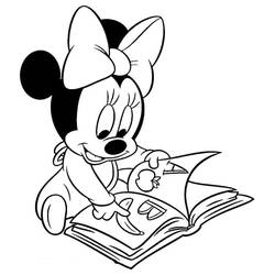 Dibujo para colorear: Minnie (Personajes de Dibujos Animados) #214931 - Dibujos para Colorear e Imprimir Gratis