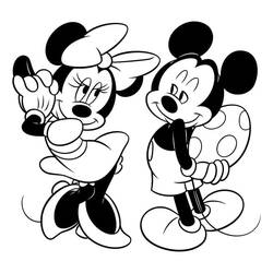 Dibujo para colorear: Minnie (Personajes de Dibujos Animados) #214934 - Dibujos para Colorear e Imprimir Gratis