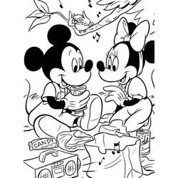 Dibujo para colorear: Minnie (Personajes de Dibujos Animados) #214936 - Dibujos para Colorear e Imprimir Gratis