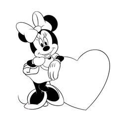 Dibujo para colorear: Minnie (Personajes de Dibujos Animados) #214939 - Dibujos para Colorear e Imprimir Gratis