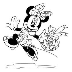Dibujo para colorear: Minnie (Personajes de Dibujos Animados) #214943 - Dibujos para Colorear e Imprimir Gratis
