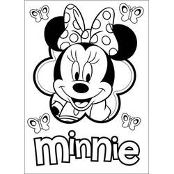 Dibujo para colorear: Minnie (Personajes de Dibujos Animados) #214944 - Dibujos para Colorear e Imprimir Gratis