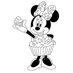 Dibujo para colorear: Minnie (Personajes de Dibujos Animados) #214946 - Dibujos para Colorear e Imprimir Gratis
