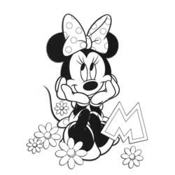 Dibujo para colorear: Minnie (Personajes de Dibujos Animados) #214948 - Dibujos para Colorear e Imprimir Gratis