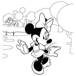 Dibujos para colorear: Minnie - Dibujos para Colorear e Imprimir Gratis