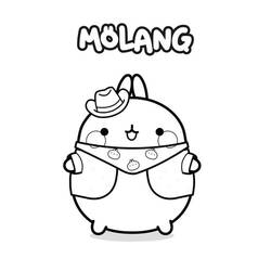 Dibujo para colorear: Molang (Personajes de Dibujos Animados) #209150 - Dibujos para Colorear e Imprimir Gratis