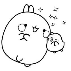 Dibujo para colorear: Molang (Personajes de Dibujos Animados) #209151 - Dibujos para Colorear e Imprimir Gratis