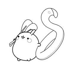 Dibujo para colorear: Molang (Personajes de Dibujos Animados) #209152 - Dibujos para Colorear e Imprimir Gratis