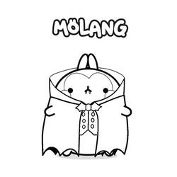 Dibujo para colorear: Molang (Personajes de Dibujos Animados) #209154 - Dibujos para Colorear e Imprimir Gratis