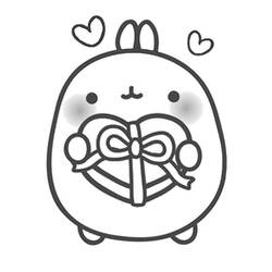 Dibujo para colorear: Molang (Personajes de Dibujos Animados) #209155 - Dibujos para Colorear e Imprimir Gratis
