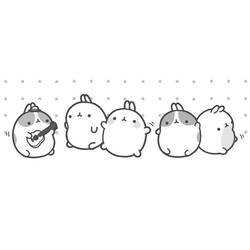 Dibujo para colorear: Molang (Personajes de Dibujos Animados) #209156 - Dibujos para Colorear e Imprimir Gratis