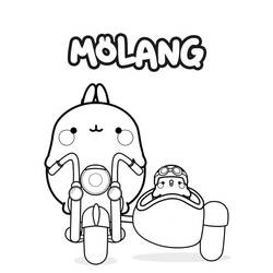 Dibujo para colorear: Molang (Personajes de Dibujos Animados) #209158 - Dibujos para Colorear e Imprimir Gratis