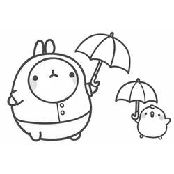 Dibujo para colorear: Molang (Personajes de Dibujos Animados) #209161 - Dibujos para Colorear e Imprimir Gratis