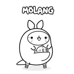 Dibujos para colorear: Molang - Dibujos para Colorear e Imprimir Gratis