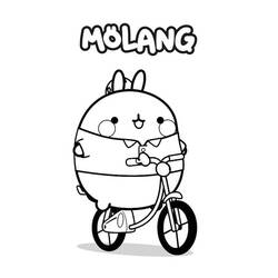 Dibujo para colorear: Molang (Personajes de Dibujos Animados) #209164 - Dibujos para Colorear e Imprimir Gratis