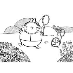 Dibujo para colorear: Molang (Personajes de Dibujos Animados) #209165 - Dibujos para Colorear e Imprimir Gratis