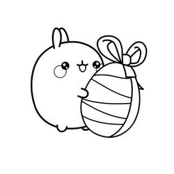 Dibujo para colorear: Molang (Personajes de Dibujos Animados) #209169 - Dibujos para Colorear e Imprimir Gratis