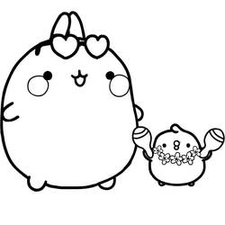 Dibujo para colorear: Molang (Personajes de Dibujos Animados) #209170 - Dibujos para Colorear e Imprimir Gratis