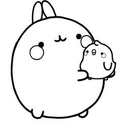 Dibujo para colorear: Molang (Personajes de Dibujos Animados) #209171 - Dibujos para Colorear e Imprimir Gratis