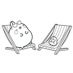 Dibujo para colorear: Molang (Personajes de Dibujos Animados) #209174 - Dibujos para Colorear e Imprimir Gratis