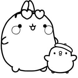 Dibujo para colorear: Molang (Personajes de Dibujos Animados) #209175 - Dibujos para Colorear e Imprimir Gratis